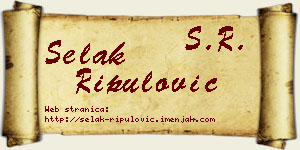 Selak Ripulović vizit kartica